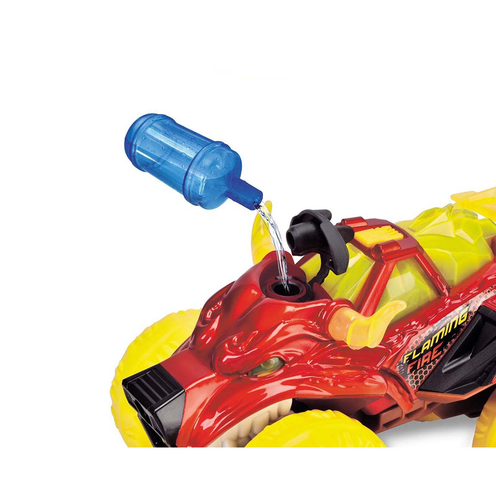 Lángoló bikafej alakú monster truck fénnyel és hanggal - Dickie Toys kép 3