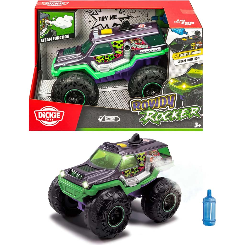 Rowdy Rocker monster truck fénnyel és hanggal - Dickie Toys
