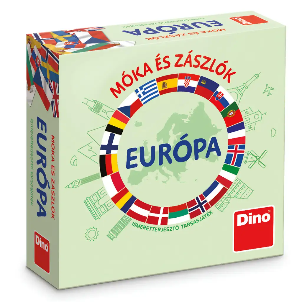 Móka és Zászlók társasjáték - Dino kép 2