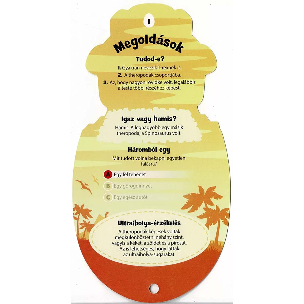Tudod a választ? - Dinoszauruszok kép 4