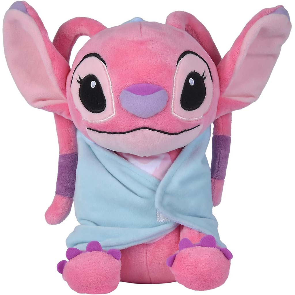 Disney Stitch Angyal plüss figura takaróval 25cm-es - Simba Toys kép 2