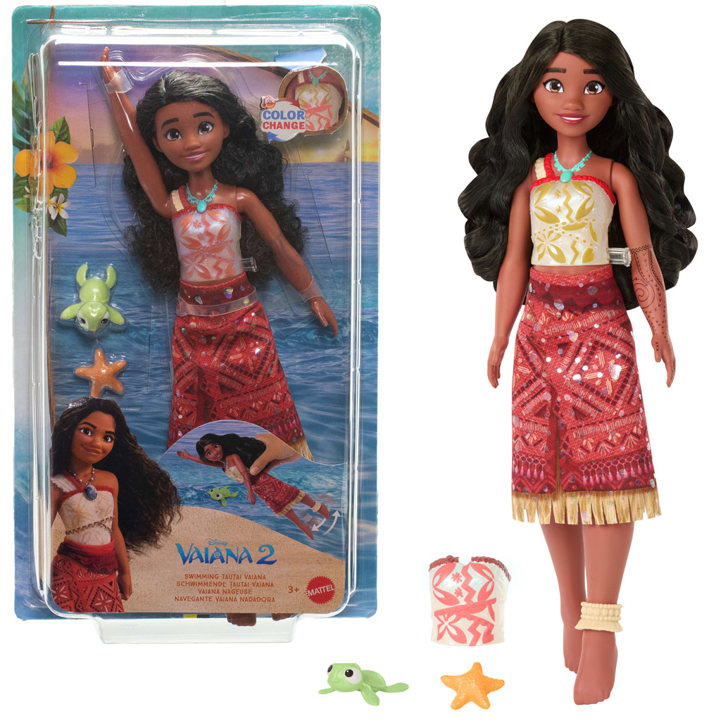 Disney Hercegnők: Vaiana 2 úszó baba kiegészítőkkel - Mattel