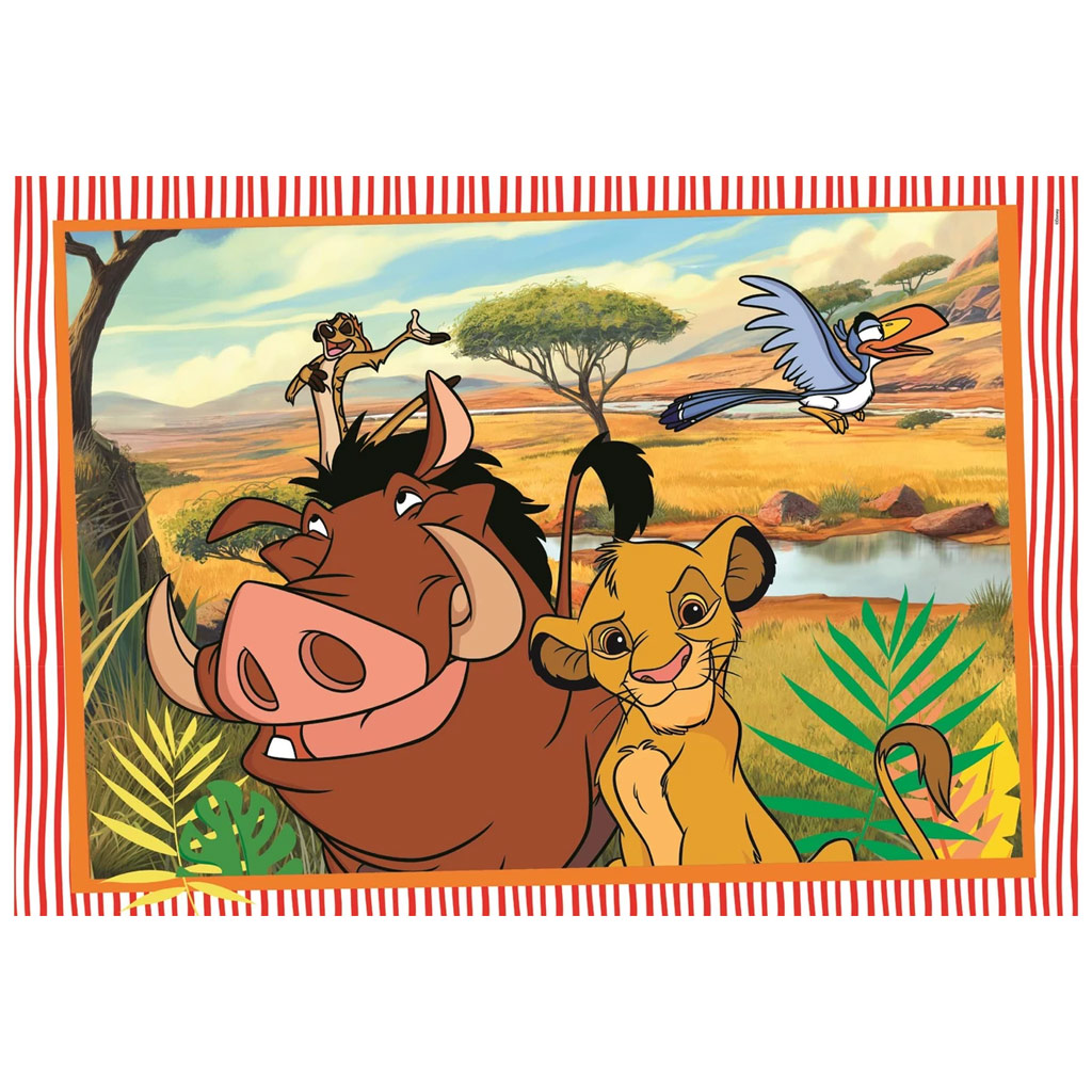 Disney Klasszisok Oroszlánkirály és Dumbo 2x20db-os Supercolor puzzle - Clementoni kép 2