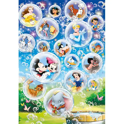 Disney mesehősök Supercolor puzzle 104db-os - Clementoni kép 2