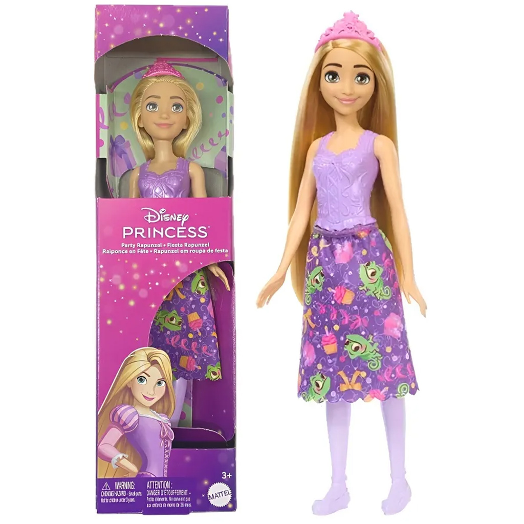 Disney Hercegnők: Party Rapunzel hercegnő baba – Mattel