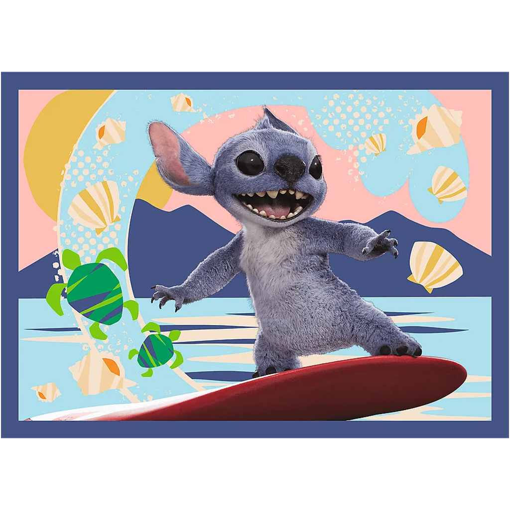 Disney: Stitch nyaralása 4 az 1-ben puzzle - Trefl kép 4