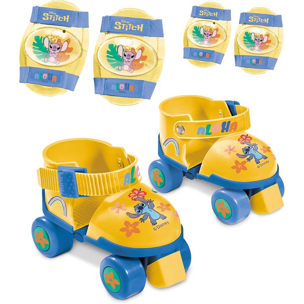 Disney Stitch görkorcsolya védőfelszereléssel 22-29 méretben - Mondo Toys kép 2