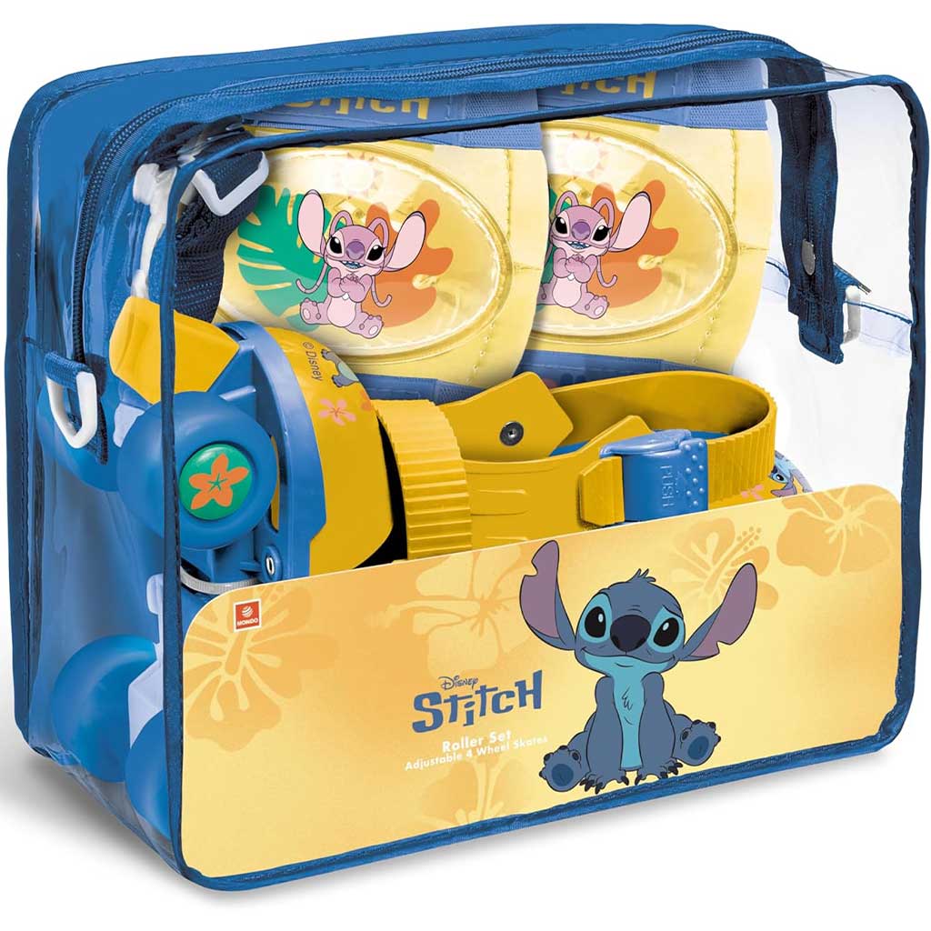 Disney Stitch görkorcsolya védőfelszereléssel 22-29 méretben - Mondo Toys kép 1