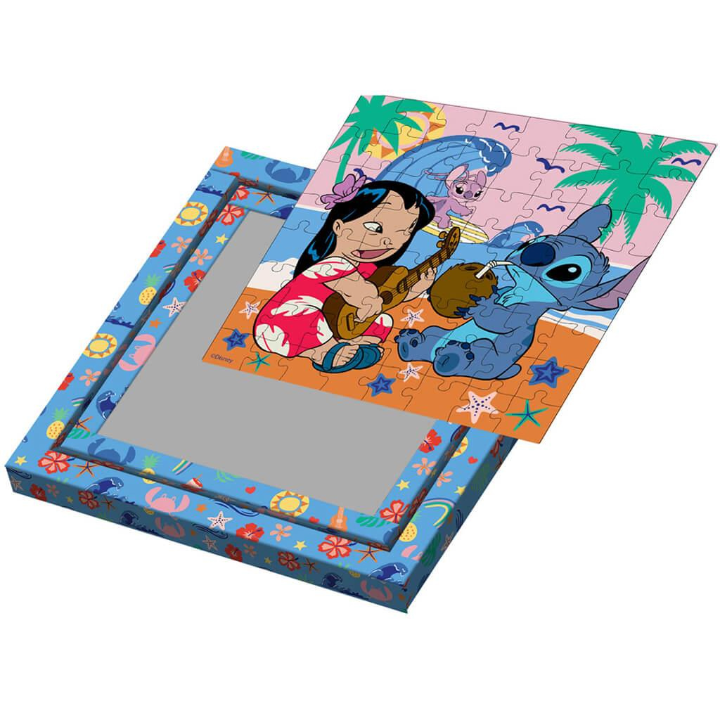 Luna: Stitch Hawaii hangulat 64db-os keretes színezhető puzzle kép 3