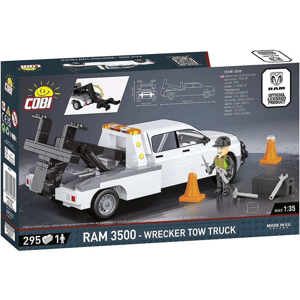COBI: Dodge RAM 3500 vontatóautó építőjáték (24611) kép 3