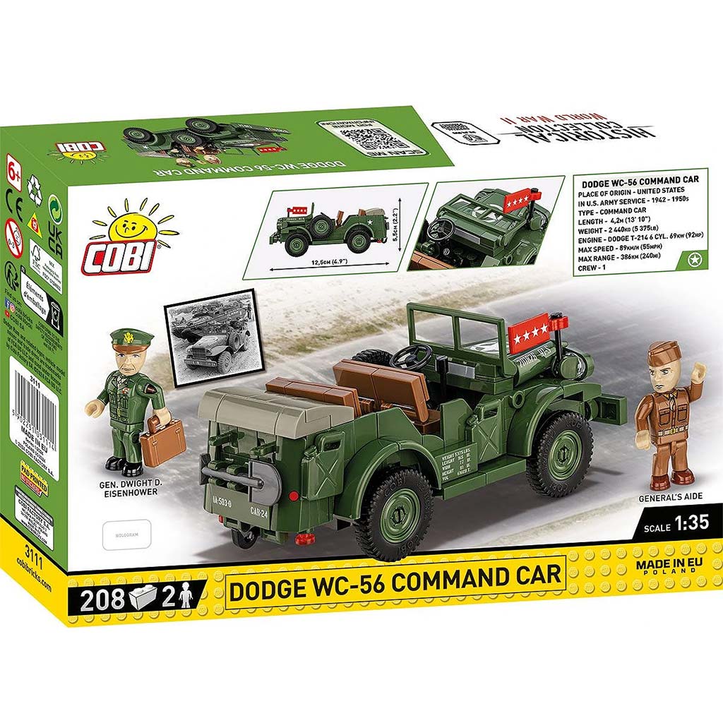 COBI: Dodge WC-56 Command Car harckocsi építőjáték (3111) kép 5