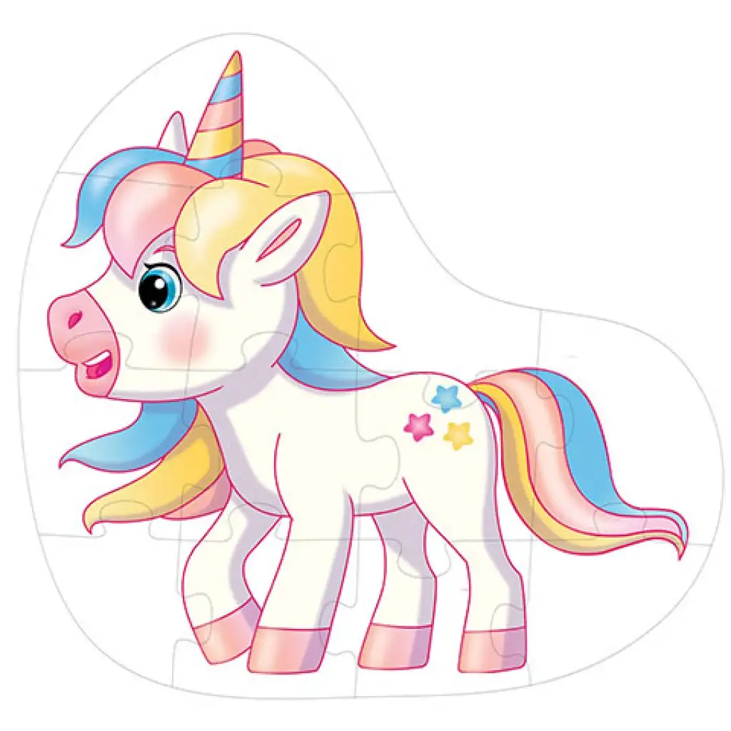 Unikornis óriás padló puzzle 12db-os kép 2