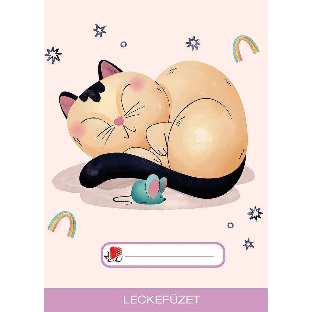 ICO: Süni Dreaming Cat mintás leckefüzet A/5-ös kép 1