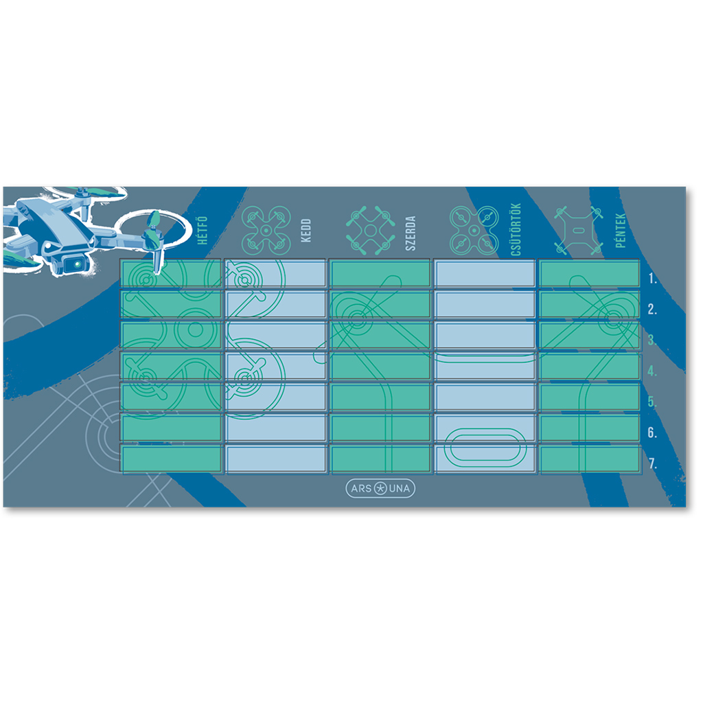 Ars Una: Drone Pro egylapos, kétoldalas órarend