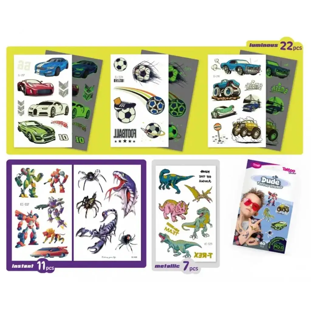 TyToo: Dude tetoválás matrica szett kép 2