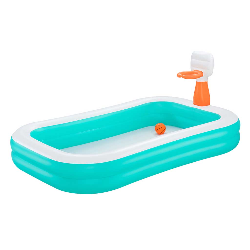 Bestway: Dunk N' Splash™ medence kosárlabda palánkkal 251x168x102cm kép 1