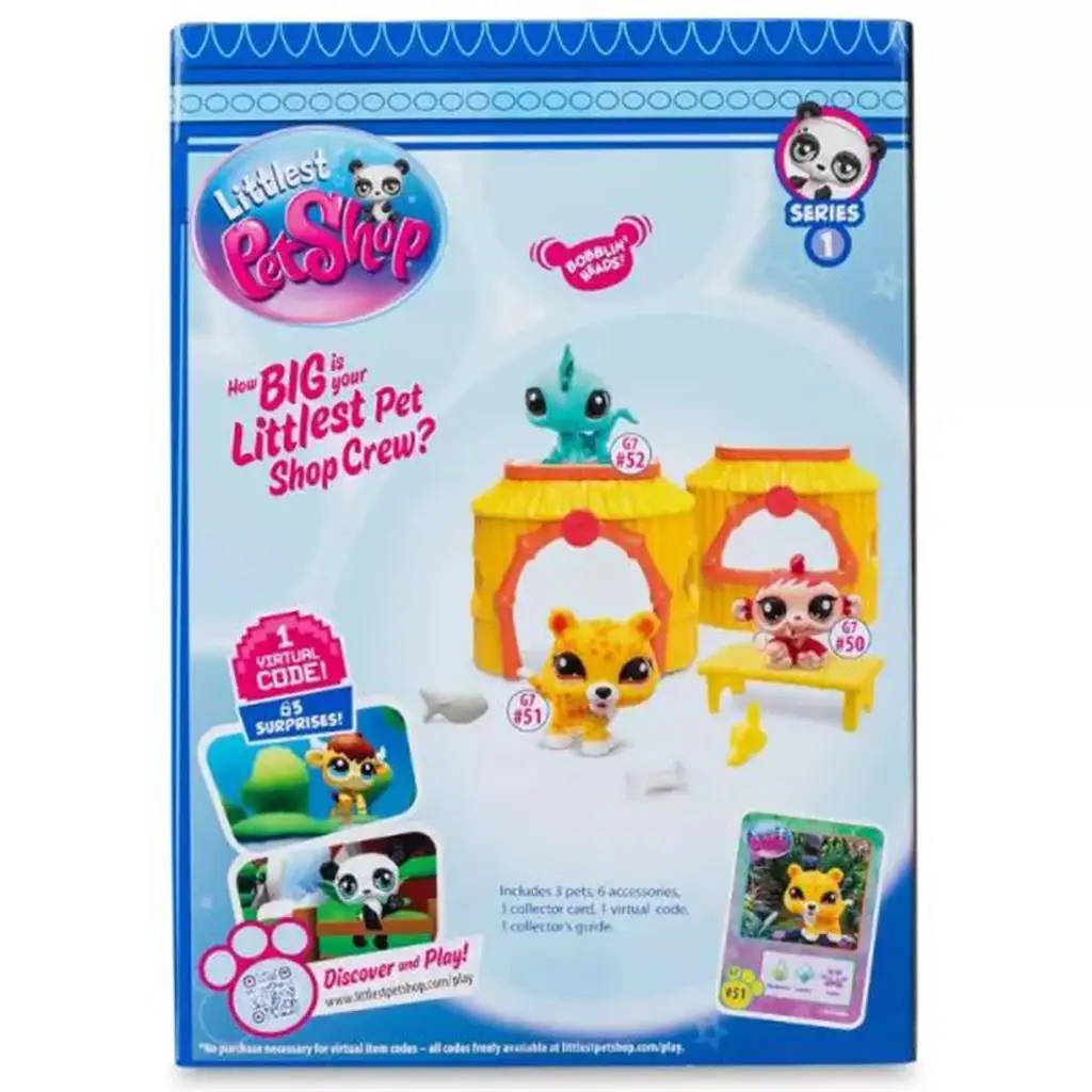 Littlest Pet Shop: 3db-os figura csomag 1. széria - Dzsungel kép 3