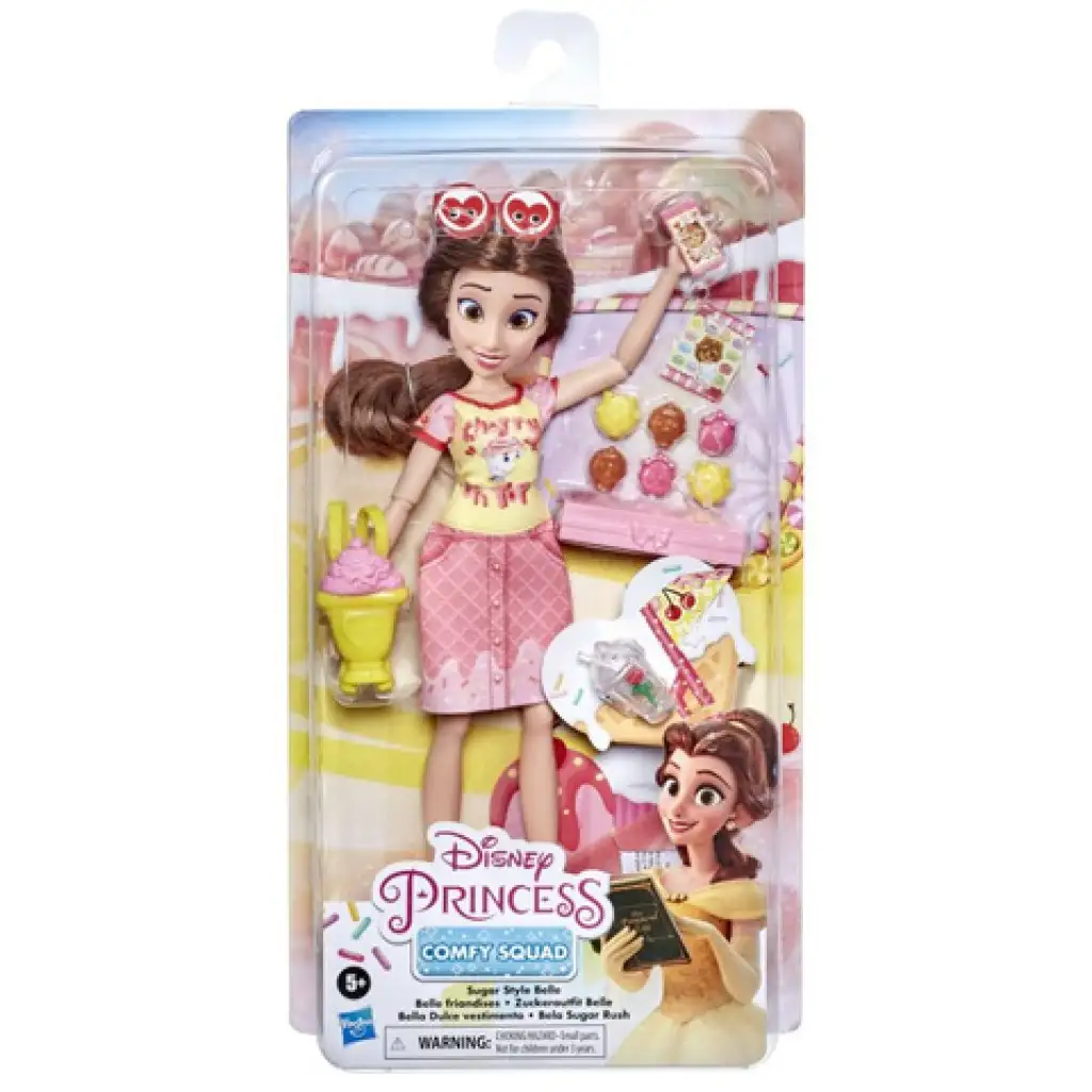 Disney Princess: Comfy Squad Belle kényelmes szettben - Hasbro