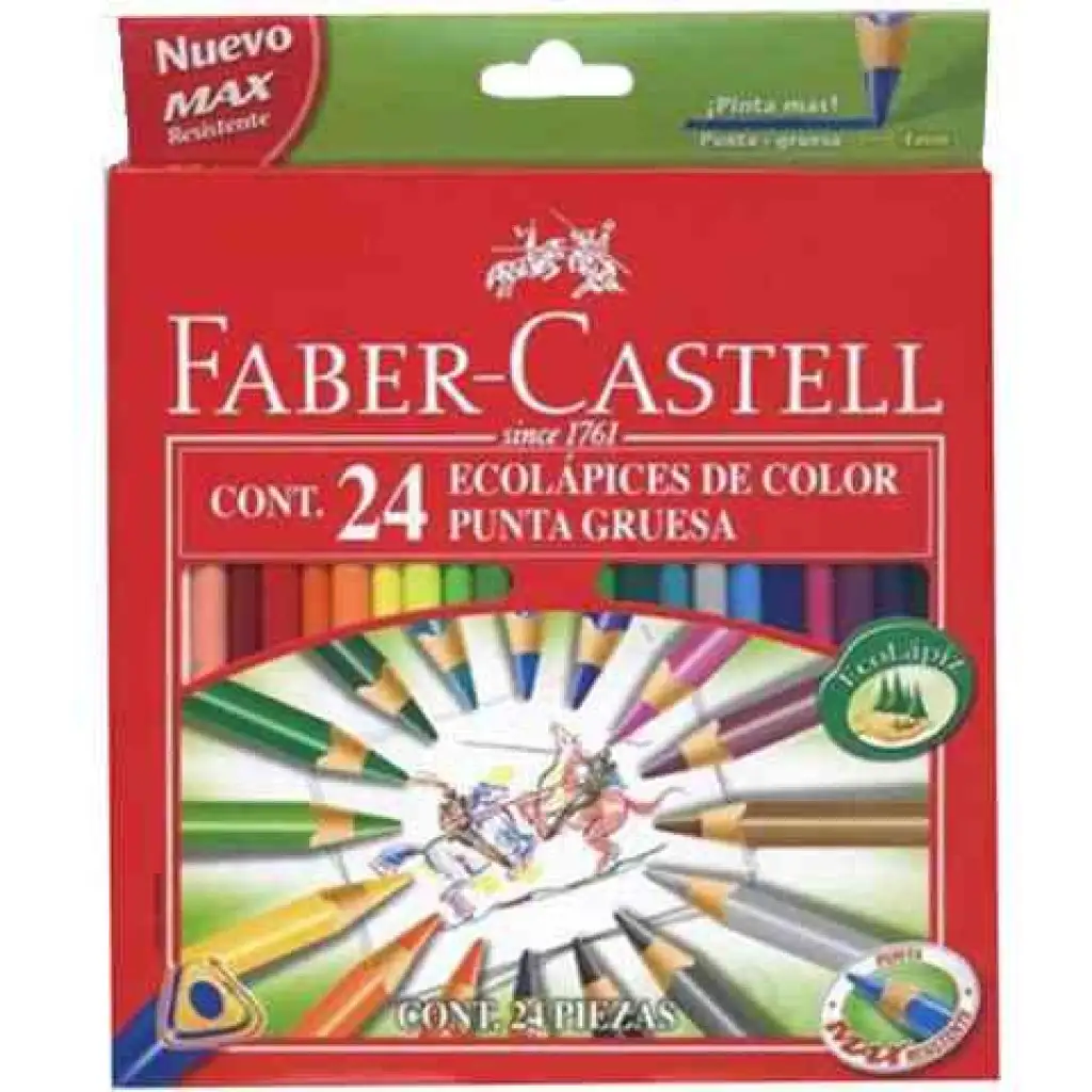 Faber-Castell: ECO háromszögletű színes ceruza 24db-os kép 1