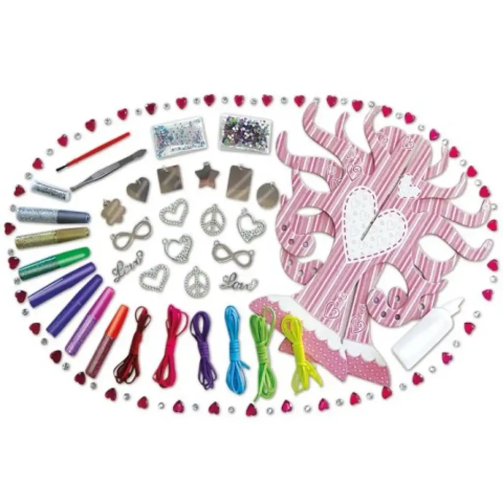 LENA: Fém medálok és kristályok ékszerkészítő szett kép 3