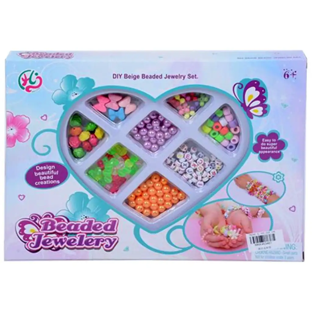 Ékszerkészítő szett szív alakú tárolóban