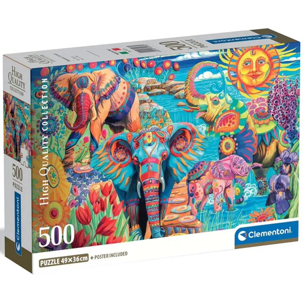 Az elefántok karneválja 500db-os HQC kompakt puzzle - Clementoni