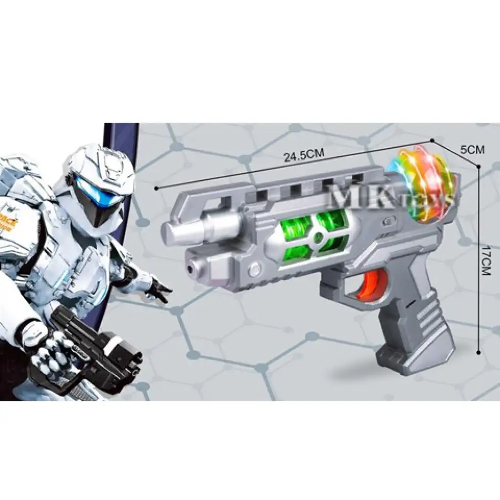 Elektromos sugárfegyver fénnyel és hanggal kép 2