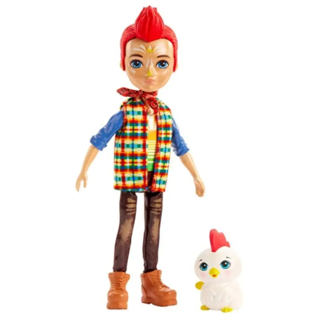 Enchantimals Edward Rooster figura és Cluck kakas állatfigura - Mattel kép 2