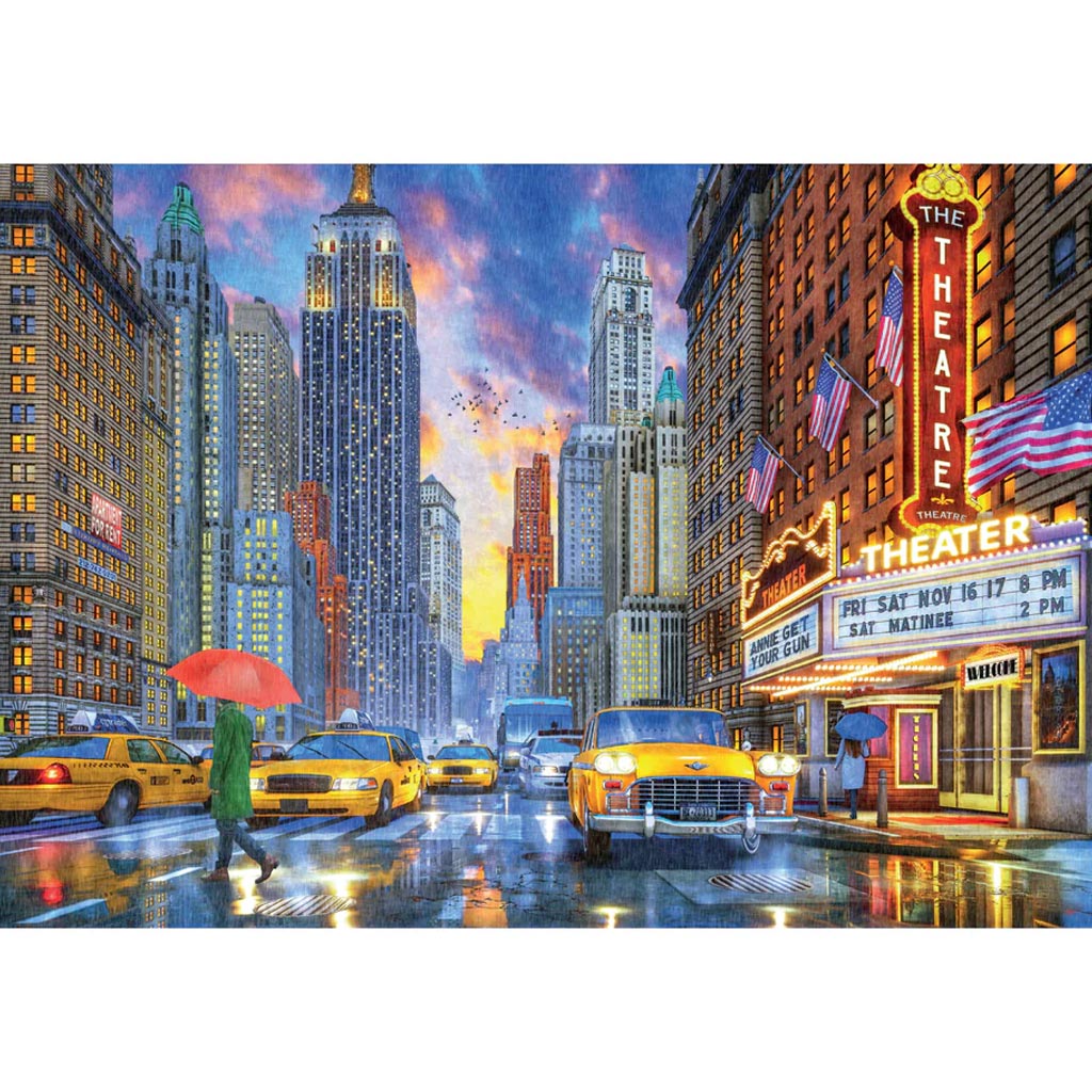 Esős Manhattan 2000db-os HQC puzzle - Clementoni kép 2