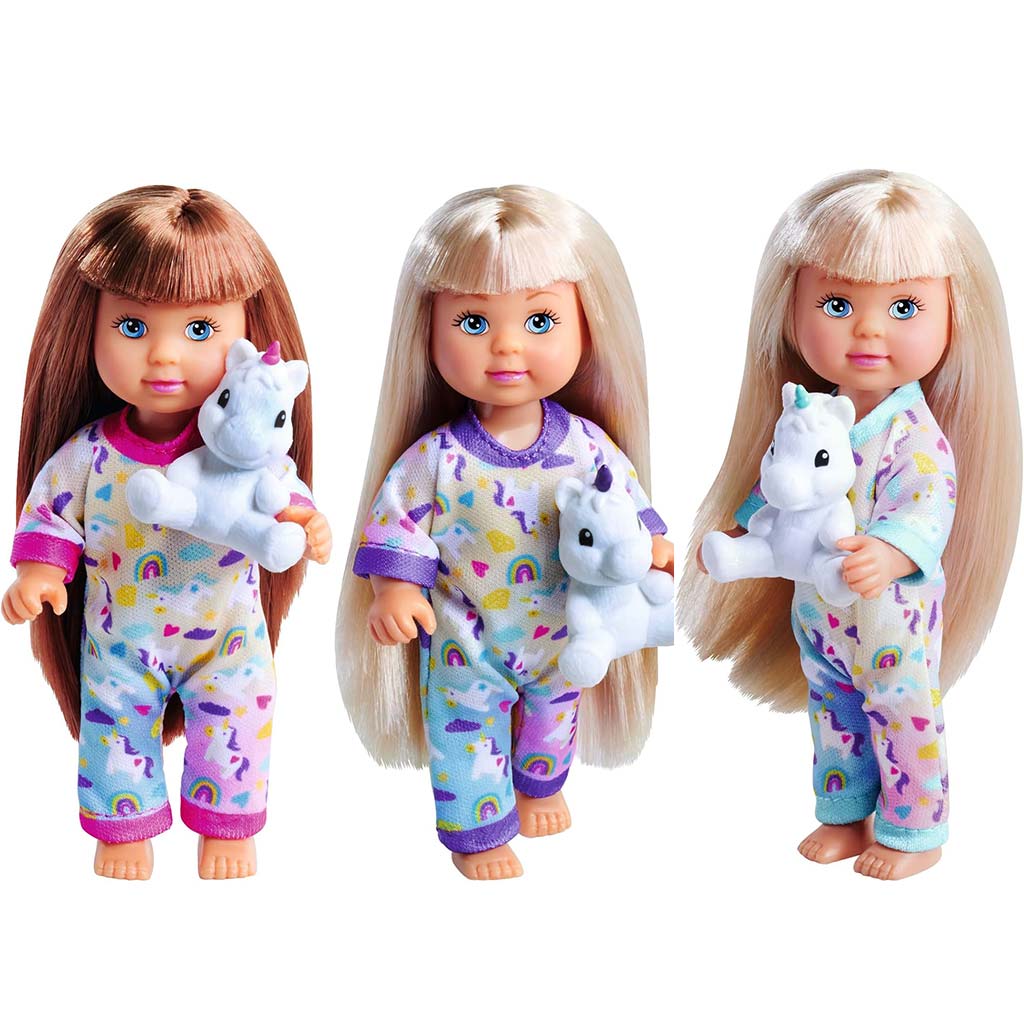 Evi Love: Évi baba pizsamában unikornissal többféle változatban - Simba Toys kép 2