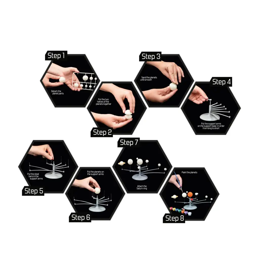 Explore Factory: Készítsd el a naprendszert tudományos szett kép 2