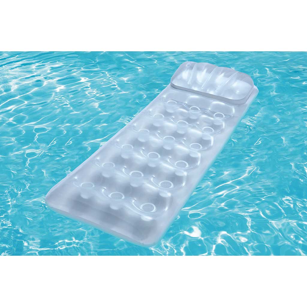 Bestway: Ezüst színű átlátszó gumimatrac 175x63x26cm kép 2