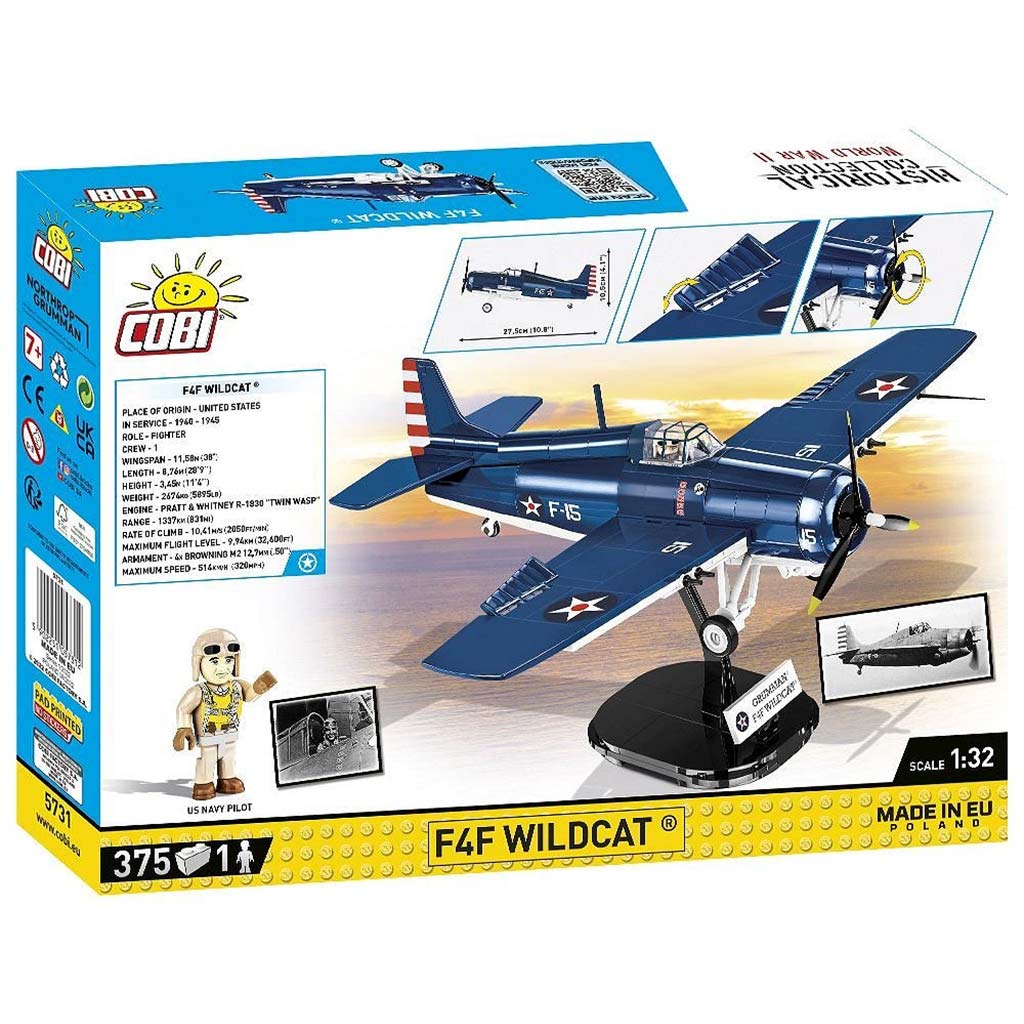 COBI: F4F Wildcat – Northrop Grumman repülőgép építőjáték (5731) kép 8