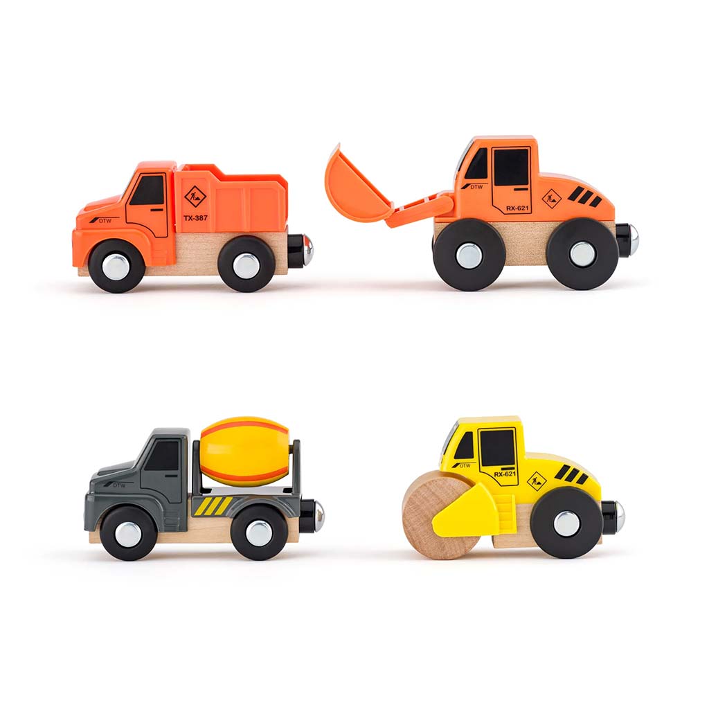 Építőipari járműves játékszett 12db-os - Woodyland kép 2