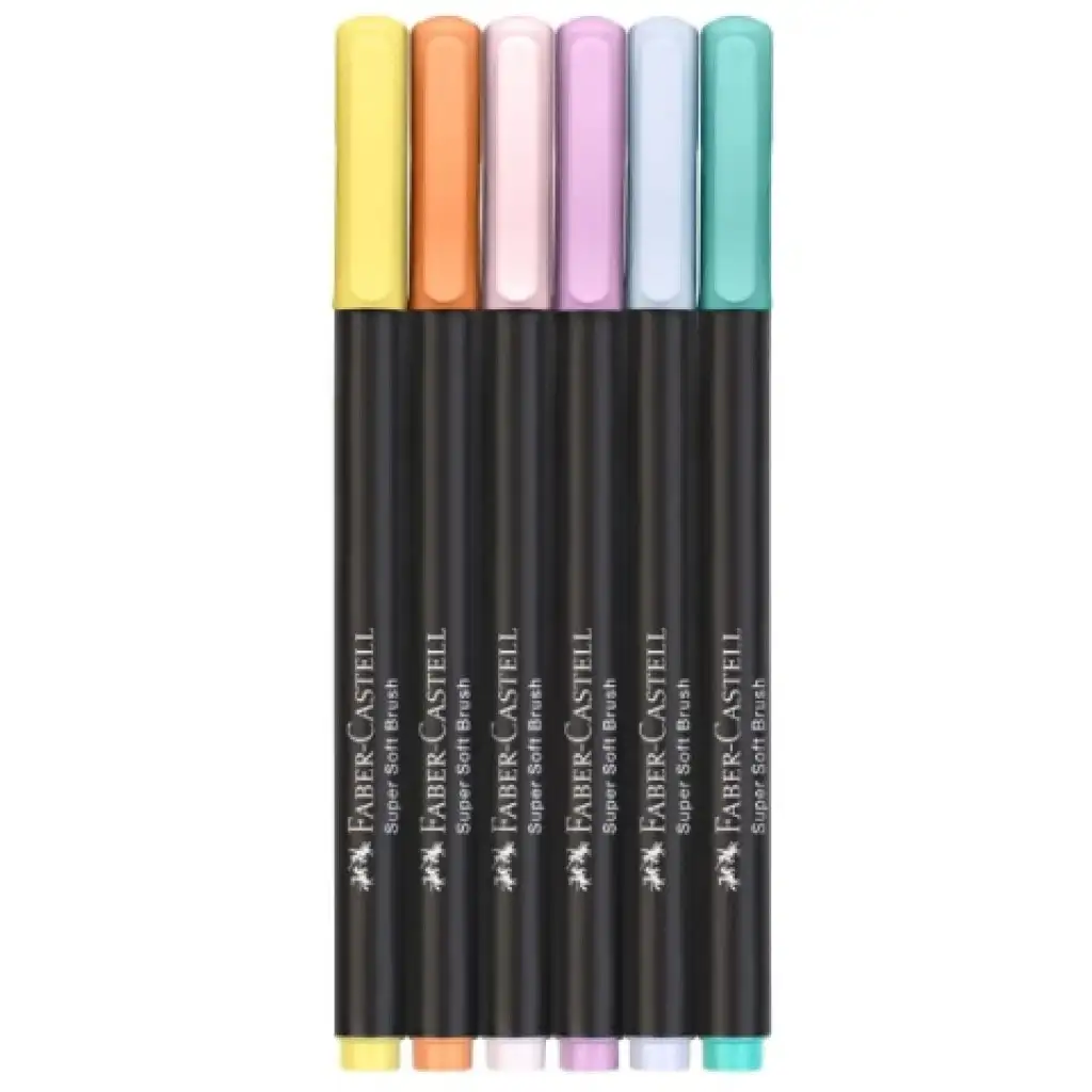 Faber-Castell: Black Edition pasztell színek 6db-os színes filctoll szett kép 2