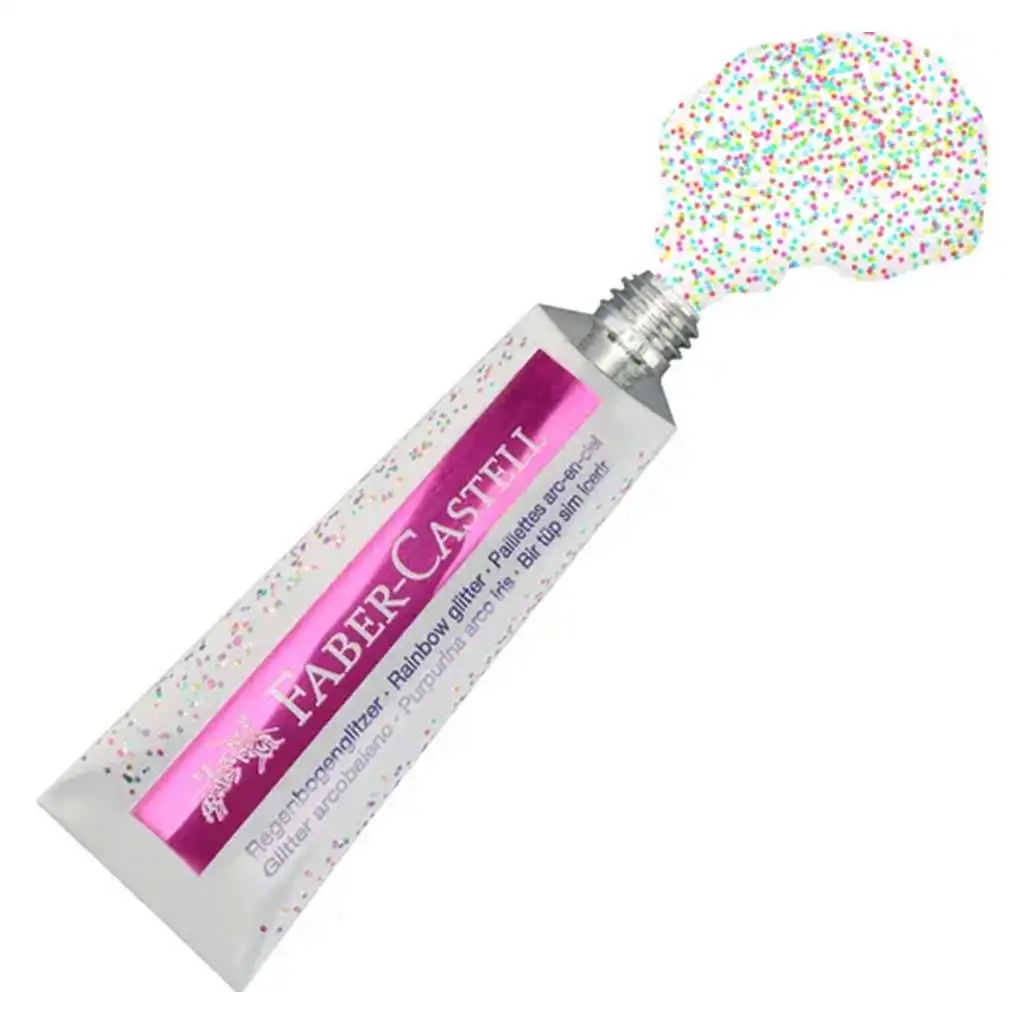 Faber-Castell: Szivárvány színű csillám ragasztó 2x12ml kép 2