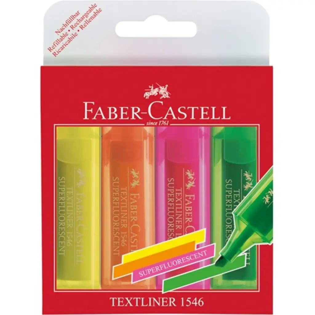 Faber-Castell: Superfluorescent szövegkiemelő szett 4db-os