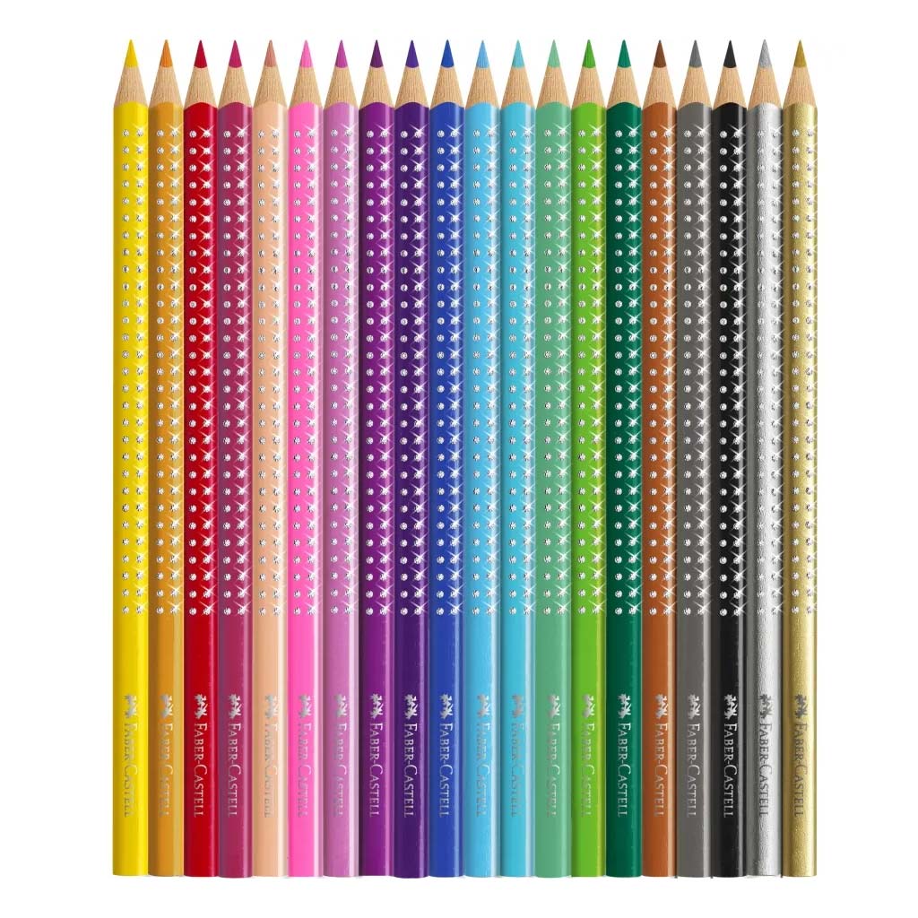Faber-Castell: Sparkle színesceruza szett – 20 darabos fém díszdobozos kép 4