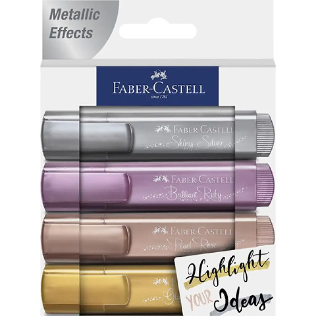 Faber-Castell: Metál szövegkiemelő készlet 1546 4db-os szett