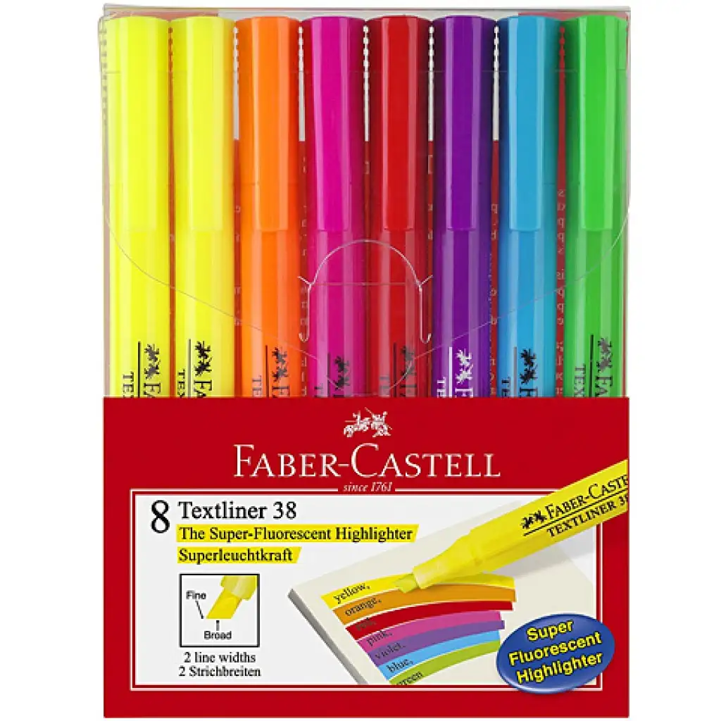 Faber-Castell: Szövegkiemelő készlet 8db-os kép 1