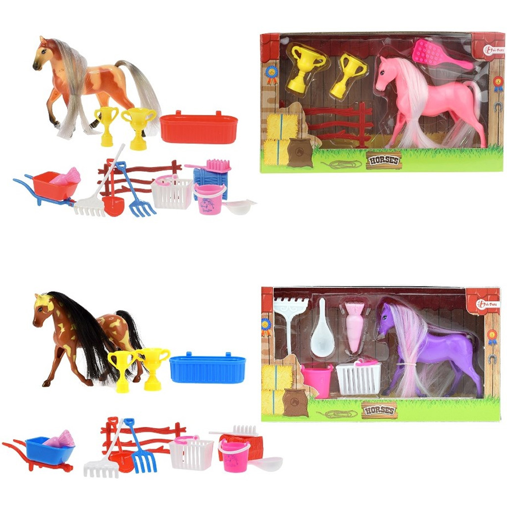 Póni lovas játékszett trófeákkal és kiegészítőkkel többféle változatban 1db kép 3