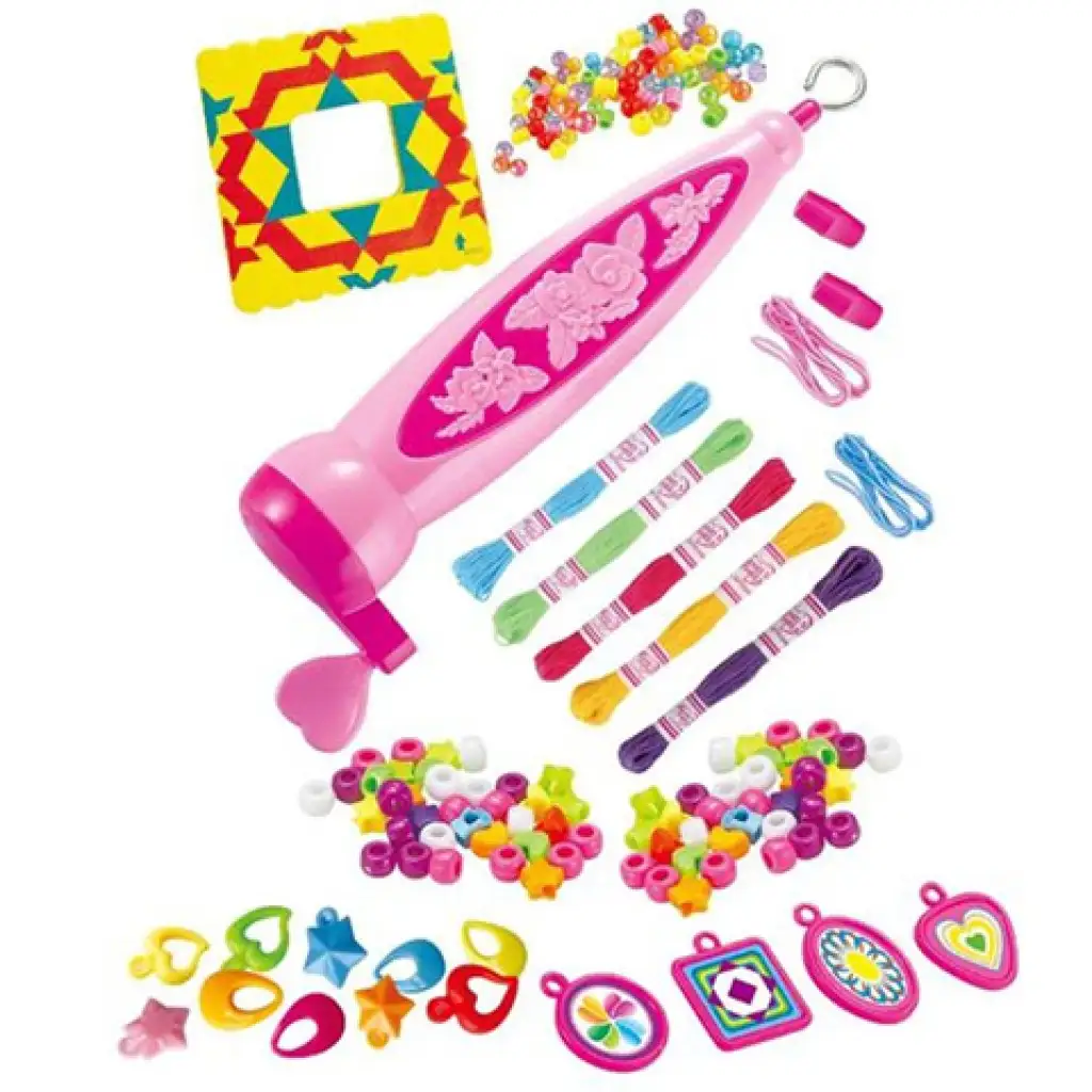 GlamorGirl: Ékszerkészítő gyöngyszett 500+ gyönggyel, kiegészítőkkel és gyöngyfűző géppel kép 2