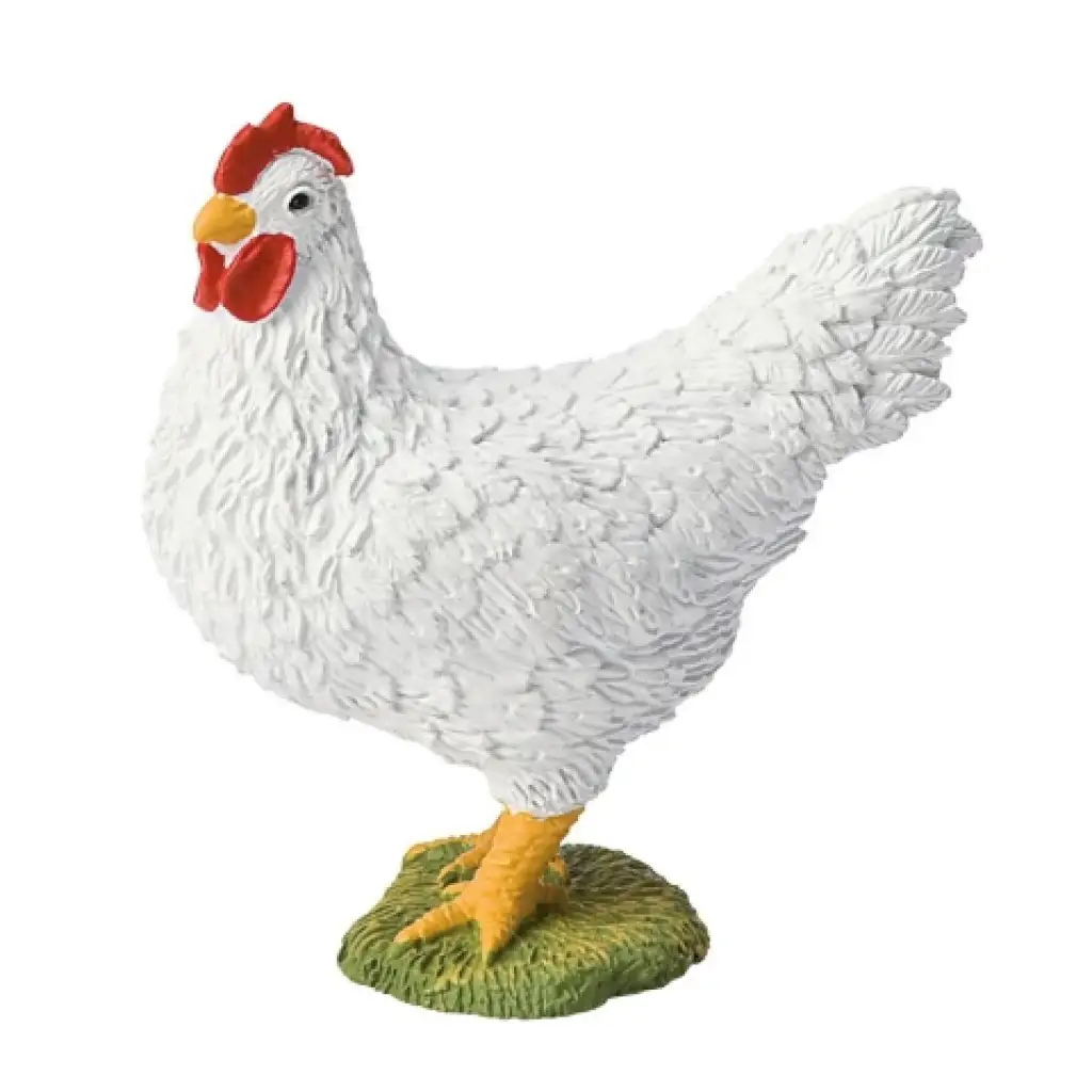 Fehér tyúk játékfigura - Bullyland