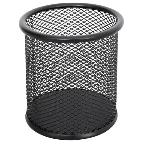 Spirit: Fekete fém ceruzatartó 9x10cm