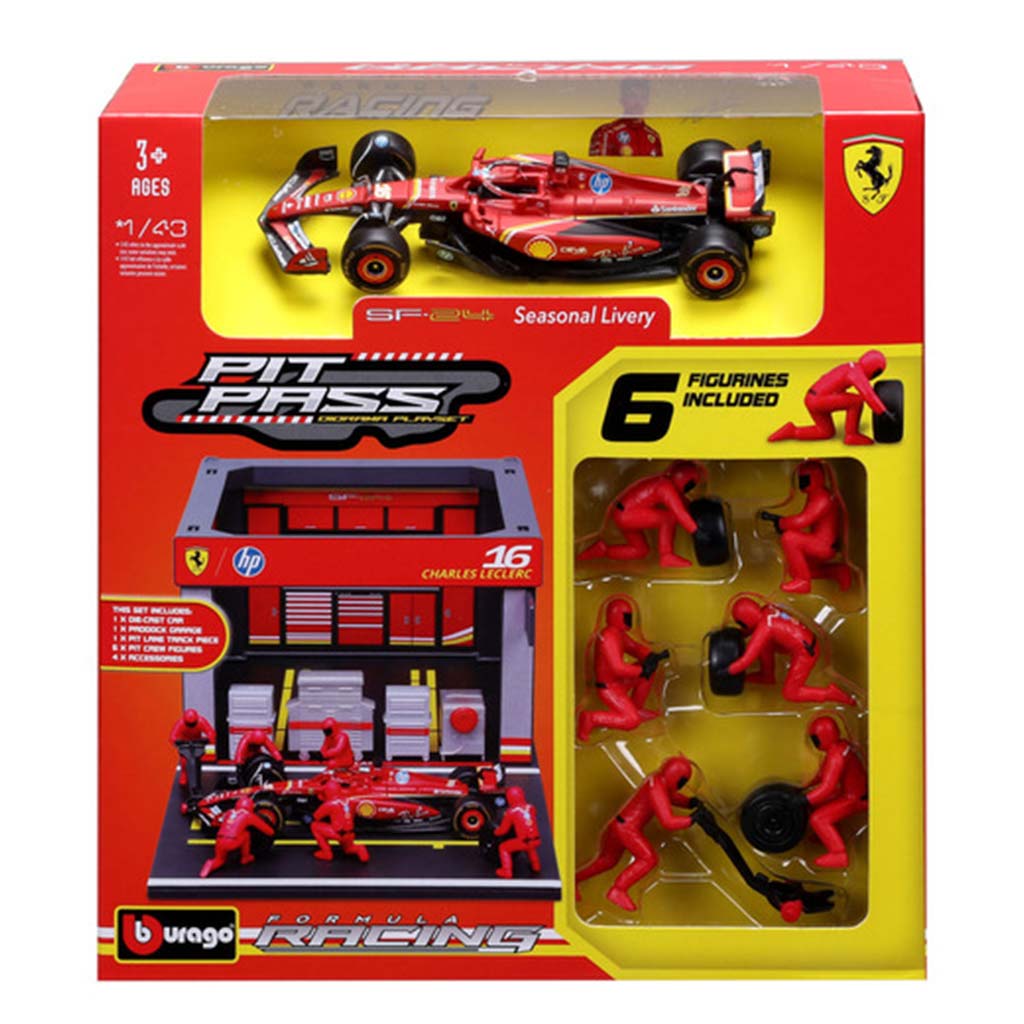Bburago: F1 versenyautó 1/43 - Ferrari SF-24 boxutca