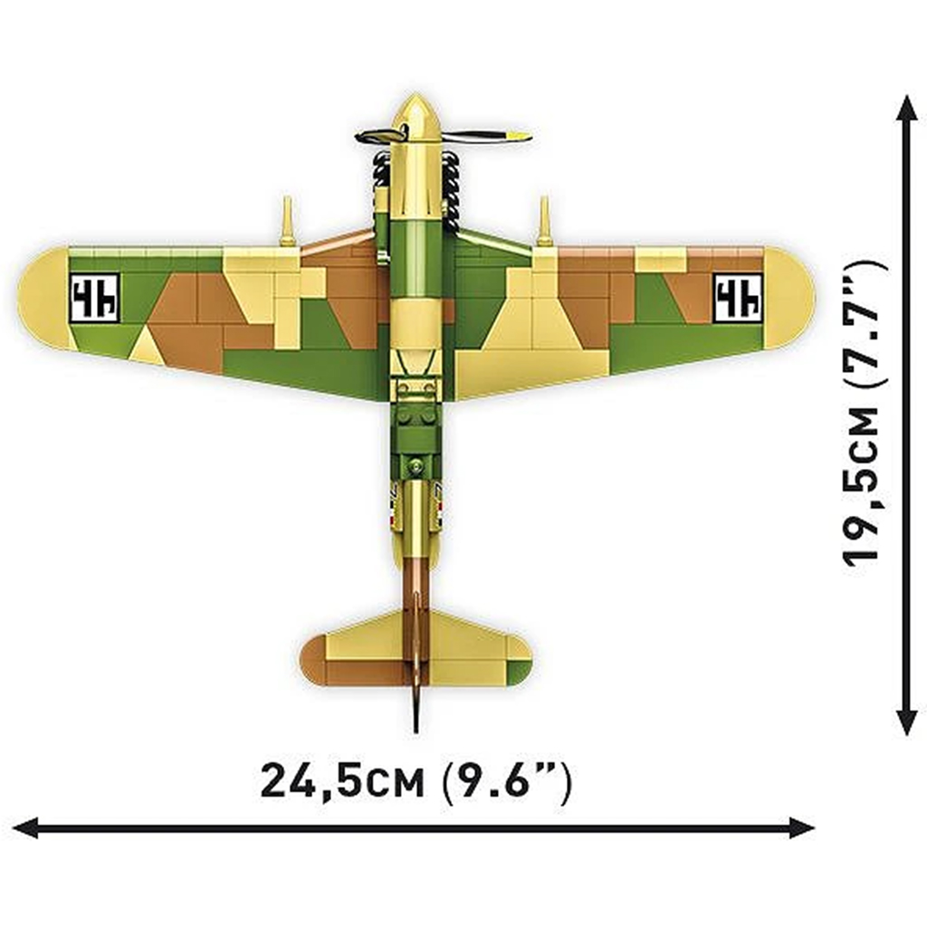 COBI: Fiat G.55 Centauro repülő építőjáték (5867) kép 5