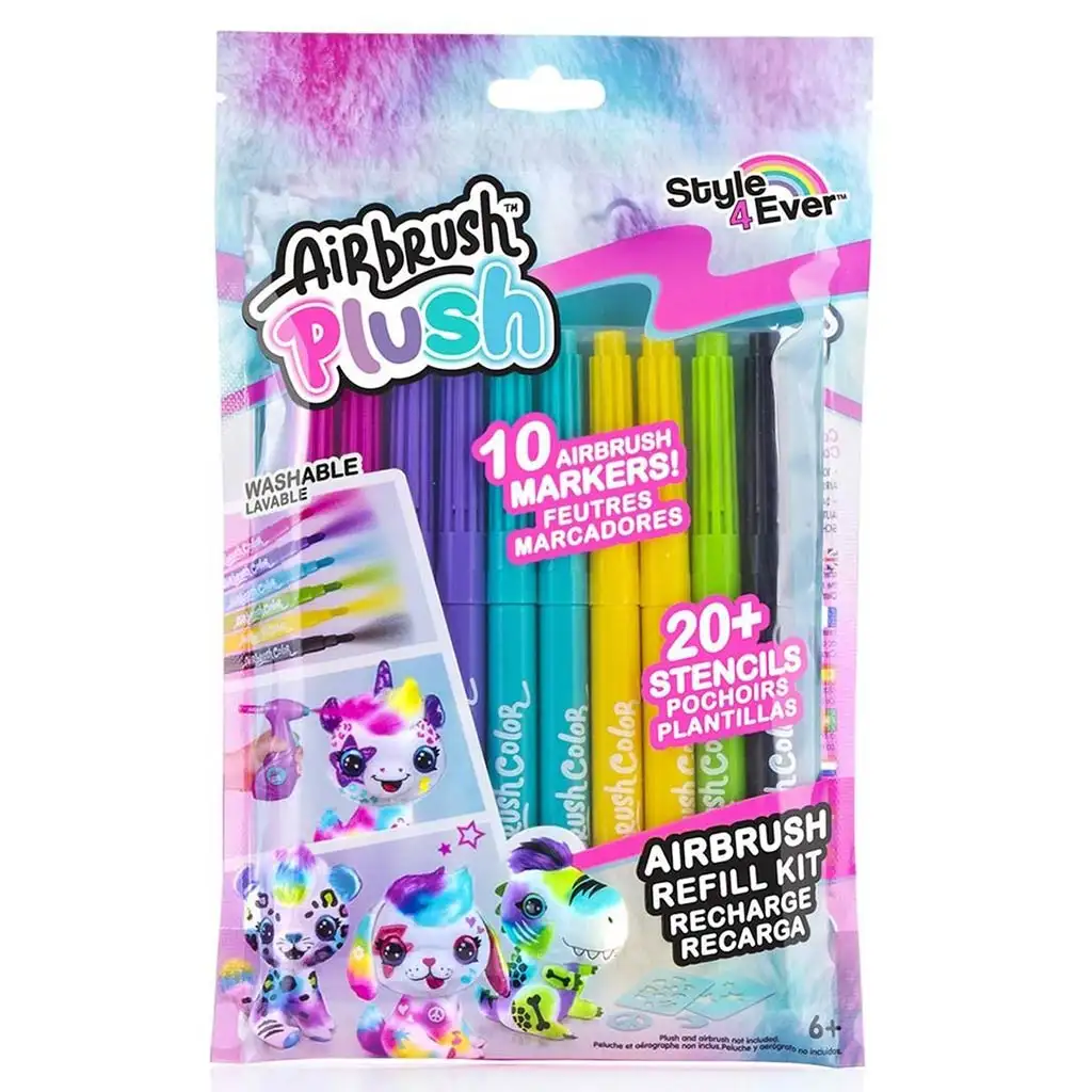 Style4Ever Filcek színezhető plüss állatokhoz 10db-os