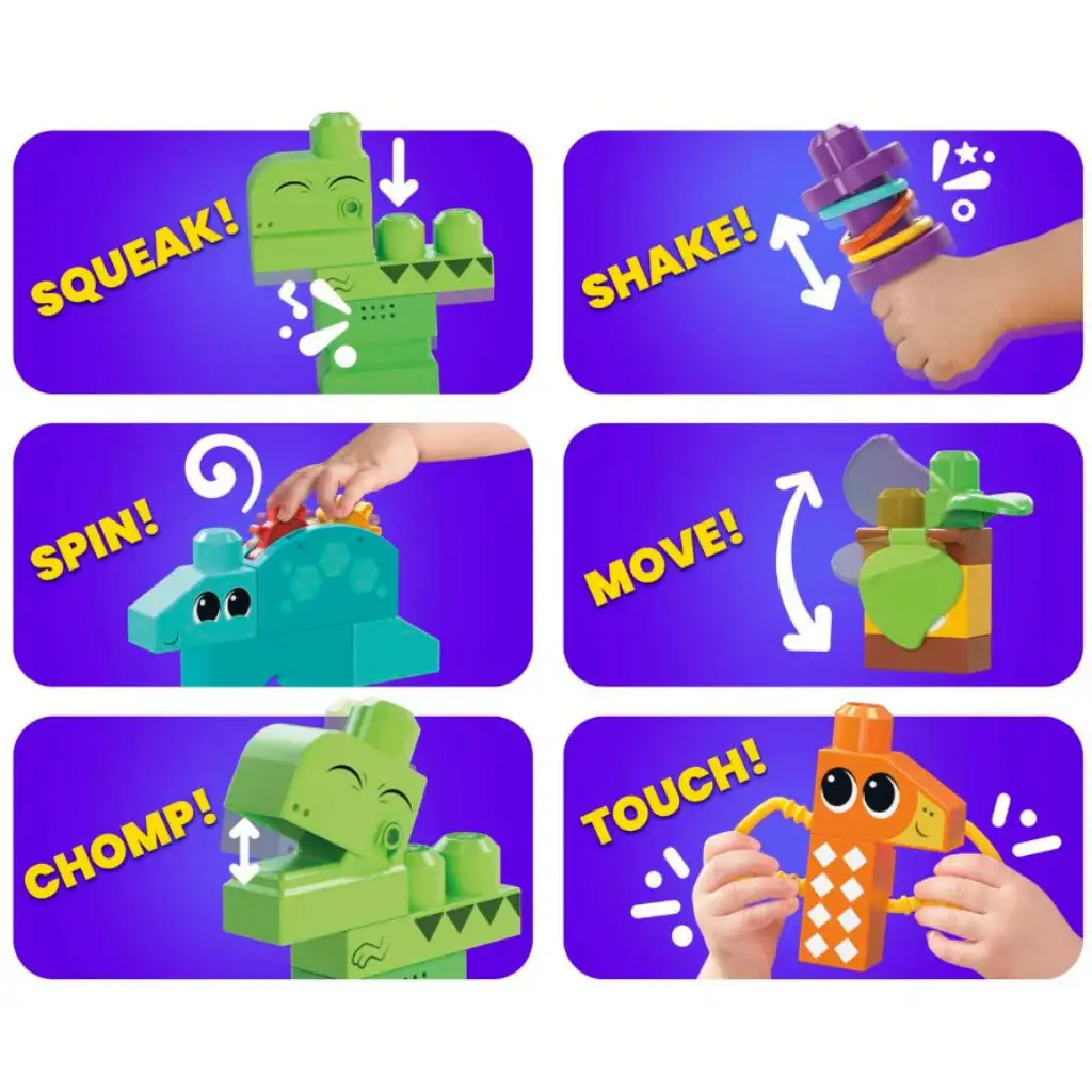 Fisher-Price: Dinó építőjáték szett 24db-os - Mega Bloks kép 3