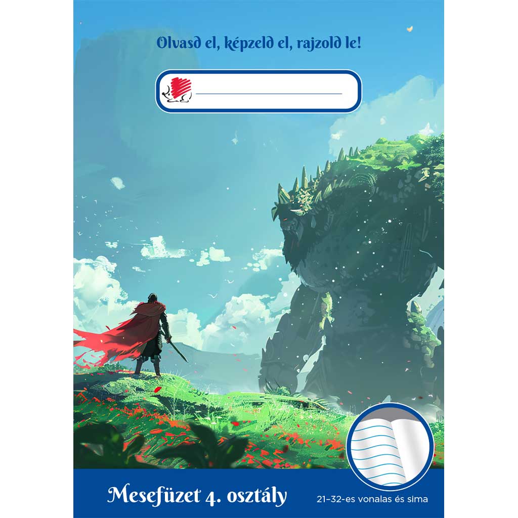 ICO: Süni Fiús IV. osztályos mesefüzet/olvasónapló A/5-ös 21-32-es vonalazással kép 1