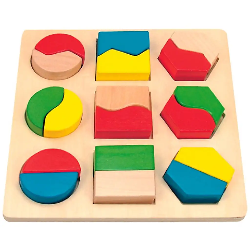 Formakirakó fajáték 18 elemmel